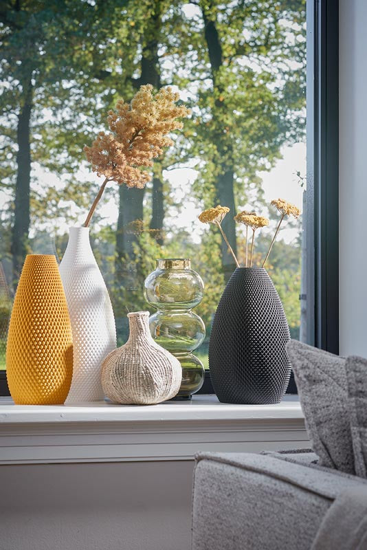 Slimprint vases by Erwin Boxen