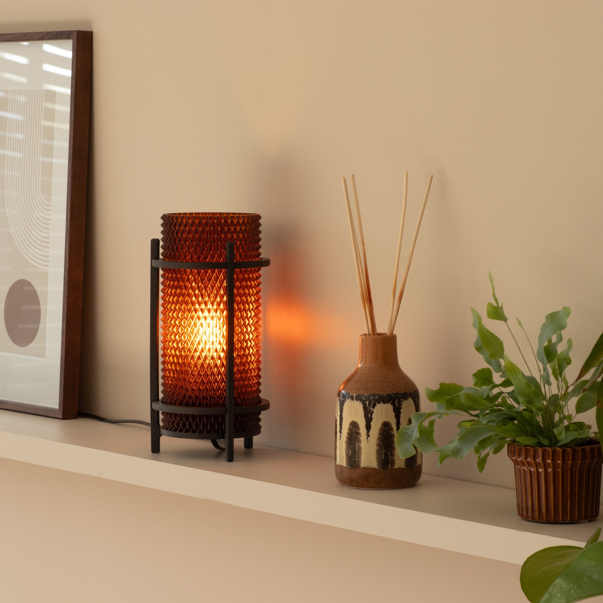 Table Lamp PRISM Amber - E14 | SLIMPRINT