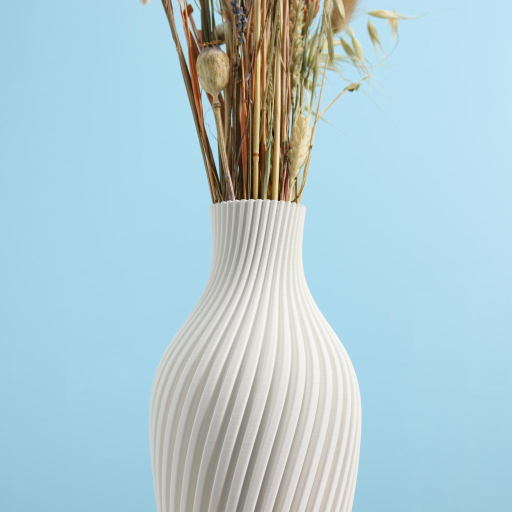 Wavy Bulb Vase JADE, 28 - 47 cm - Slimprint